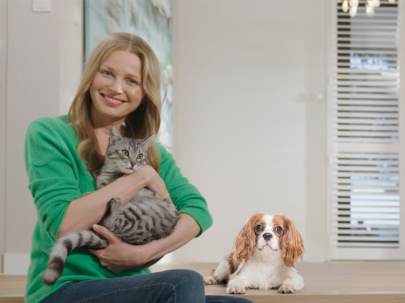 Agnieszka Cegielska kot i pies