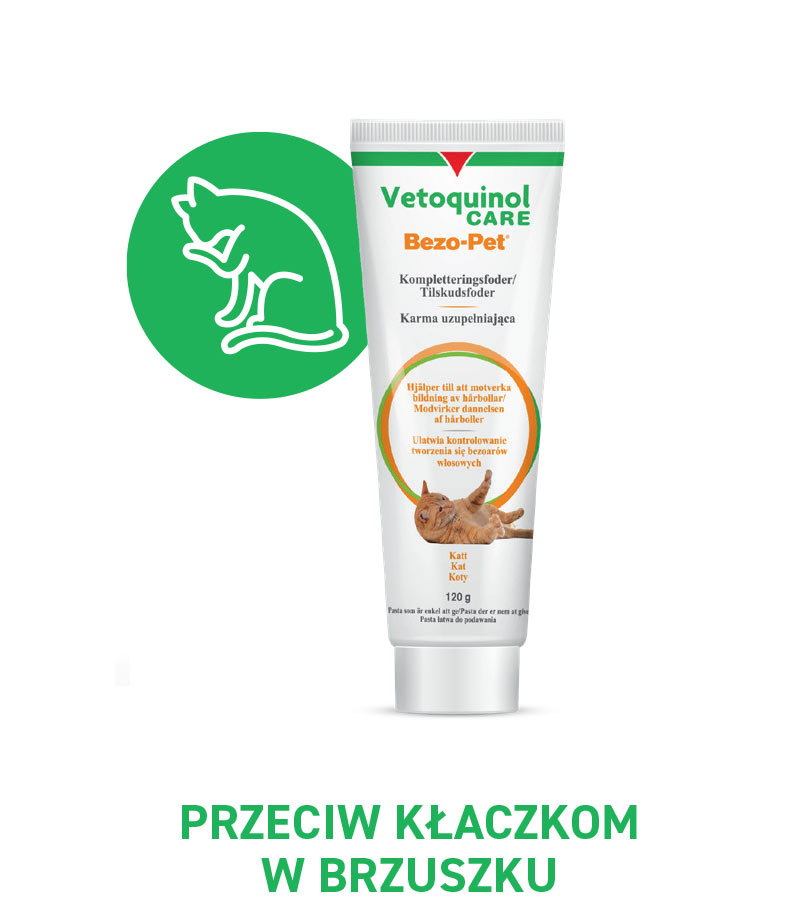 Bezo-pet przeciwko kłaczkom w brzuszku